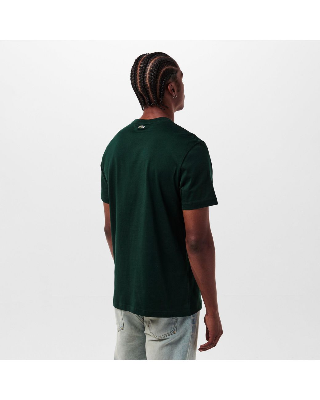 Lacoste Green Large Croc Regular Fit T-Shirt for men