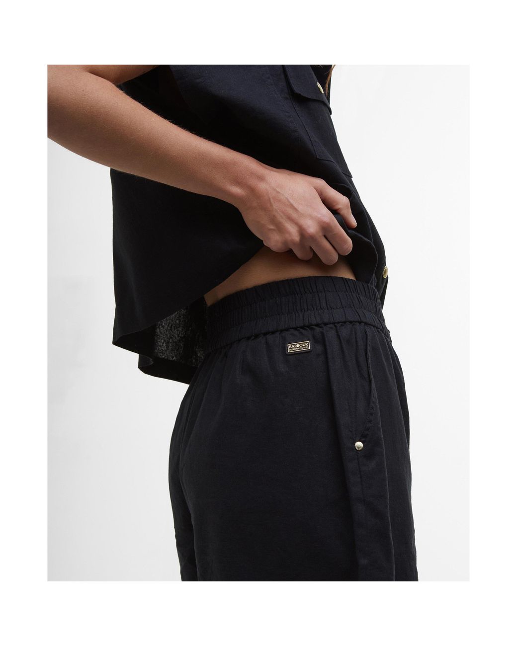 Barbour Black Pryia Shorts