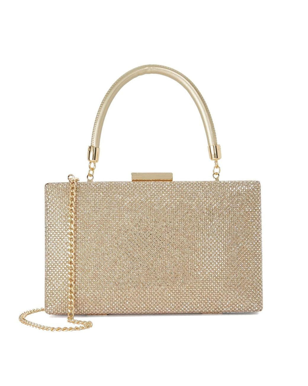 Dune Natural Banquit Clutch Bag
