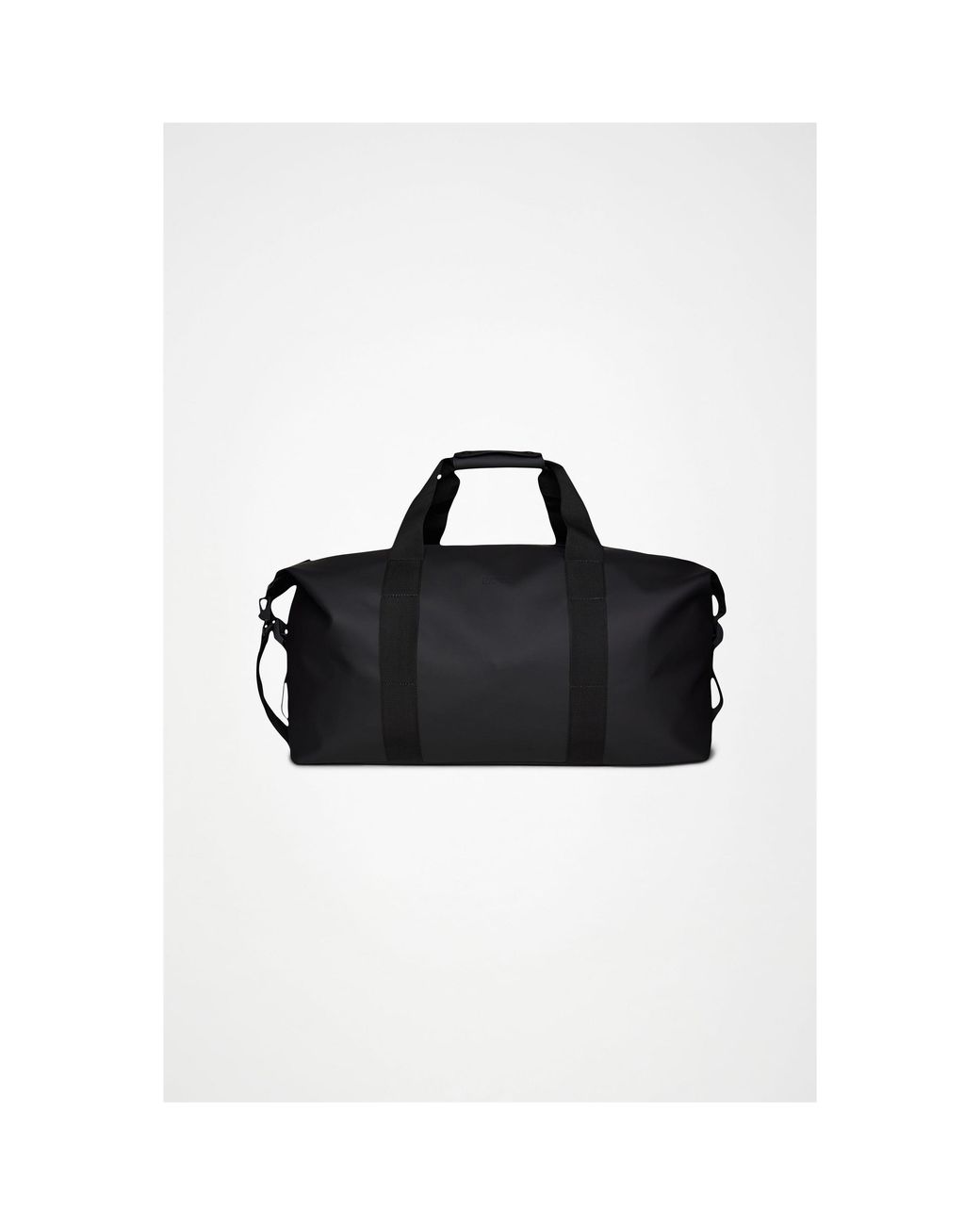 Rains Black Hilo Waterproof Weekend Holdall Bag Large 47 L