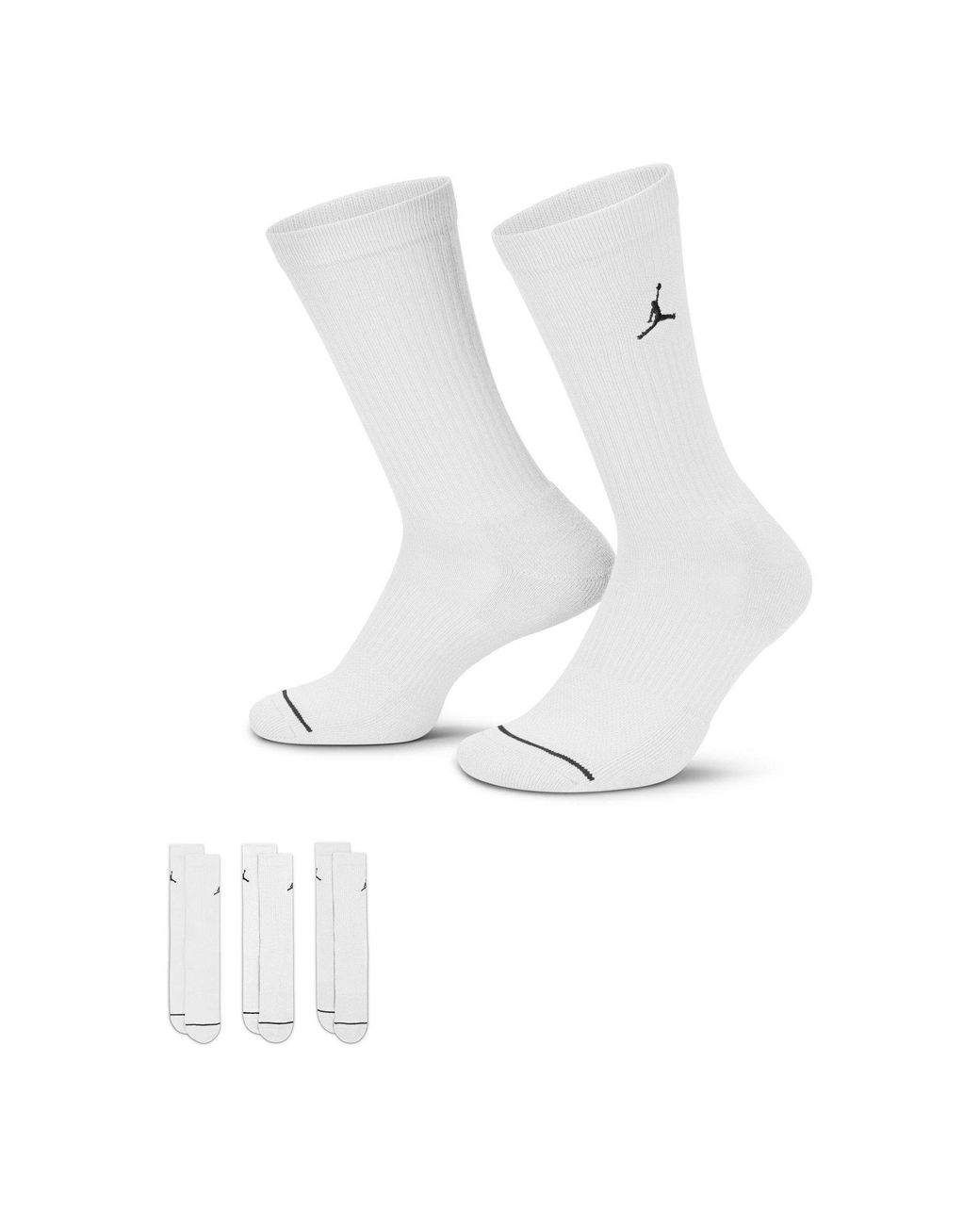 Nike White Everyday Crew Socks (3 Pairs)