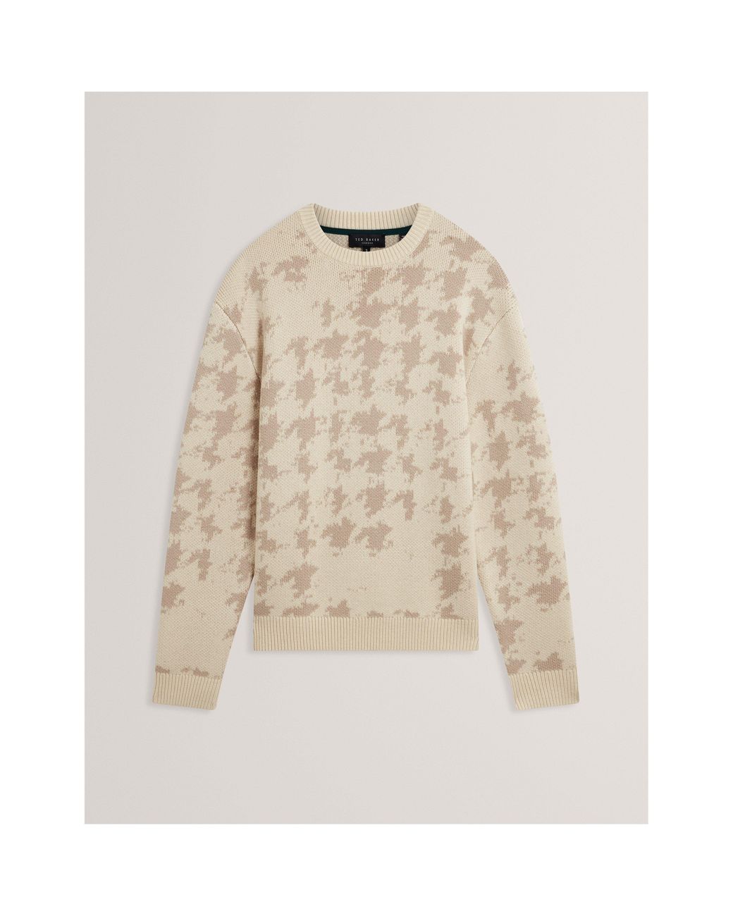Ted Baker Natural Crew Neck Knitted Top for men