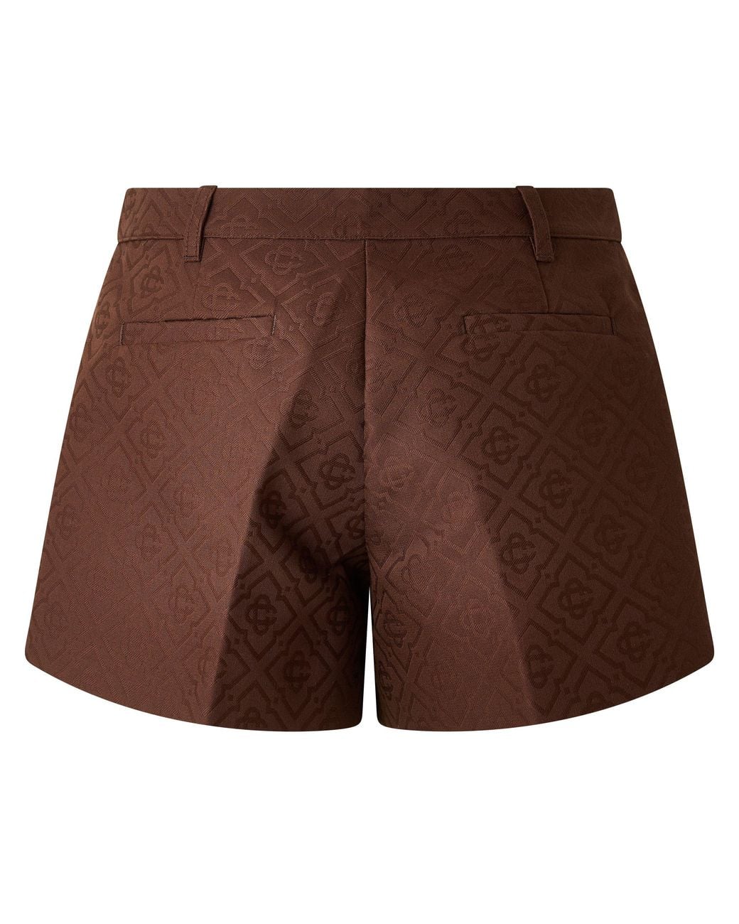 Casablanca Brown Mono Cotton Slim-Fit Woven Shorts