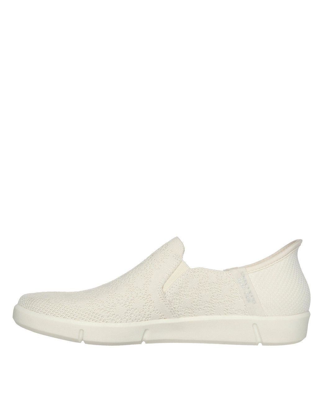 Skechers White Breezest Slip On Trainers