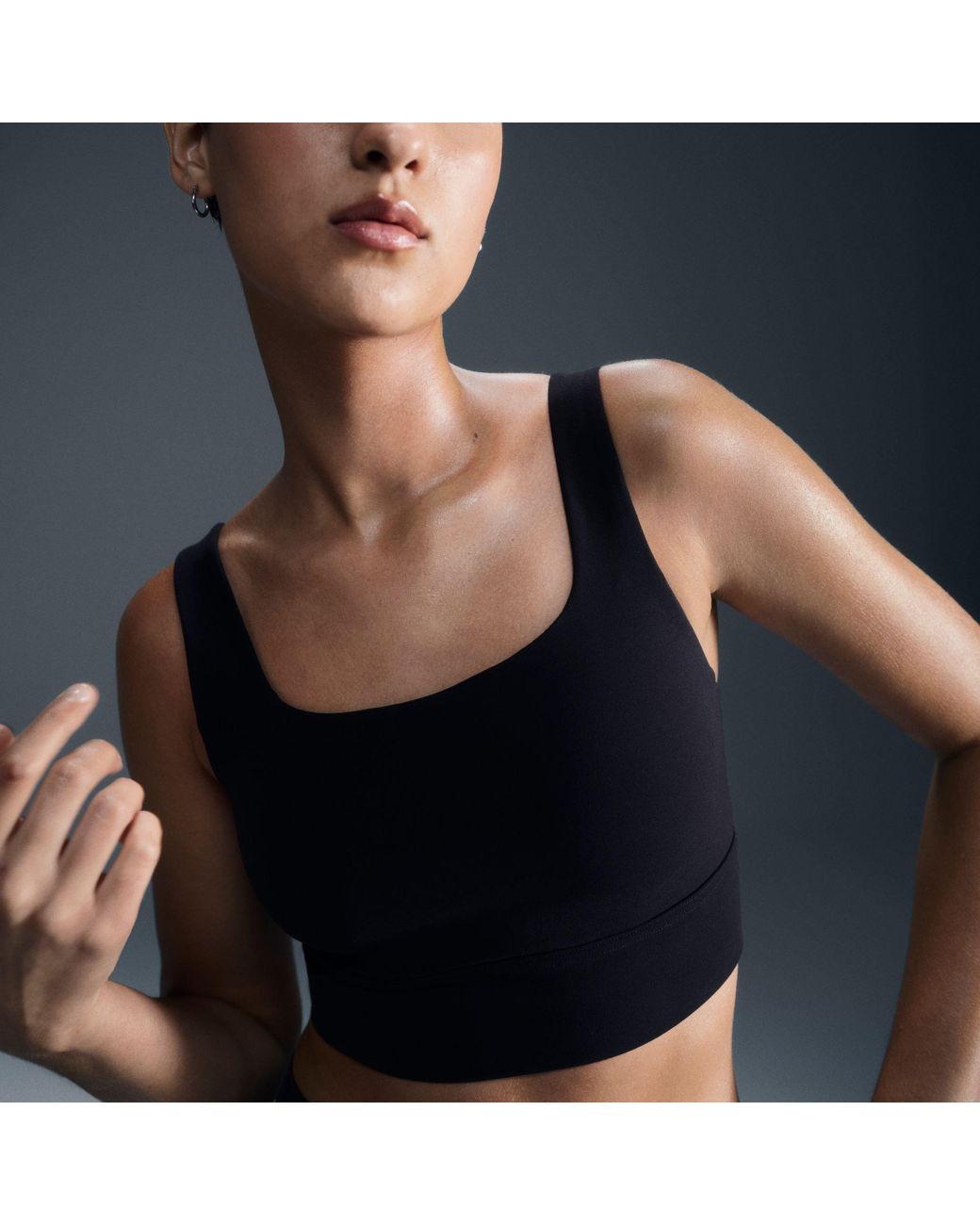 Nike Black Non Wired Medium Impact Sports Bra