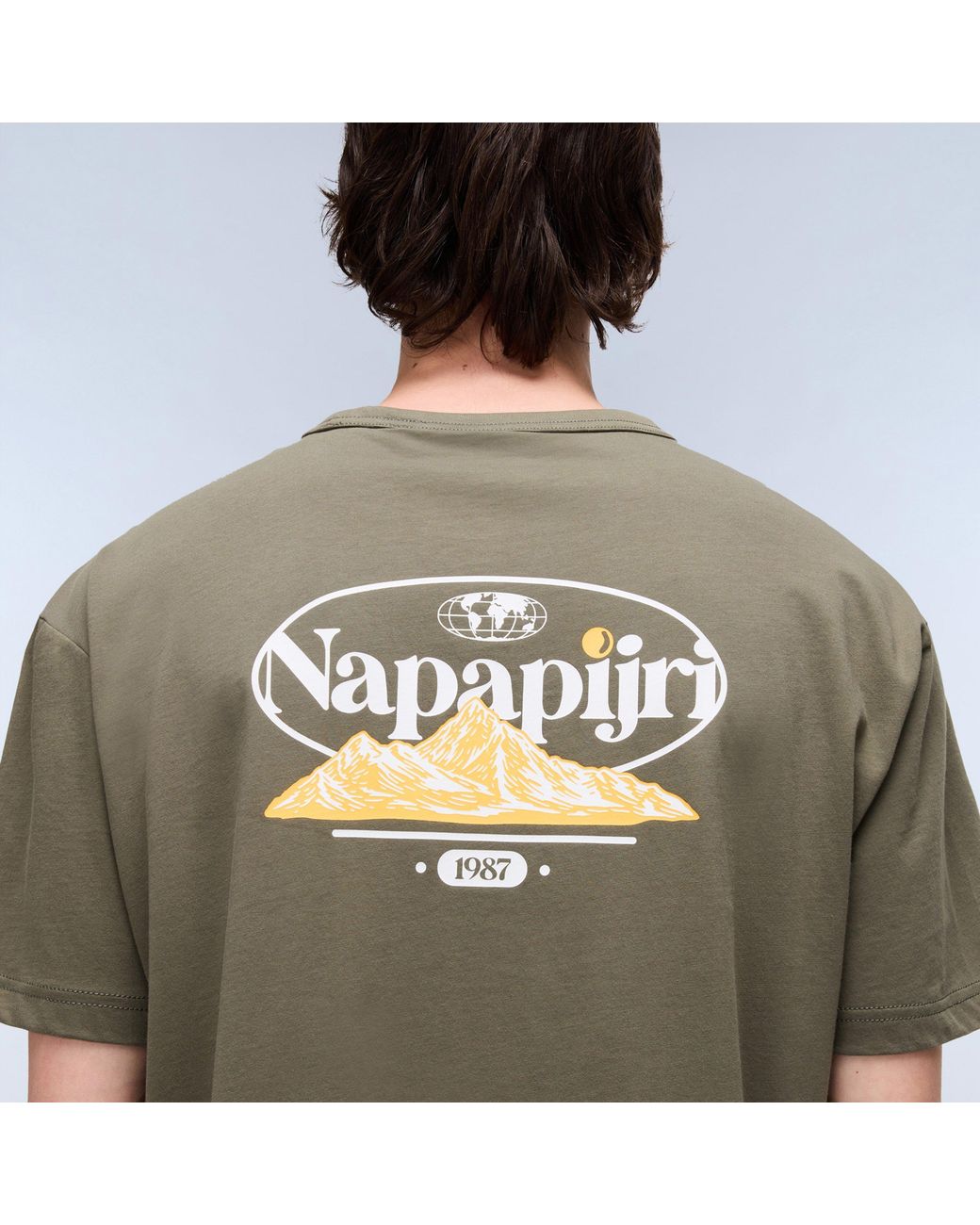 Napapijri Green Graphic T-Shirt for men