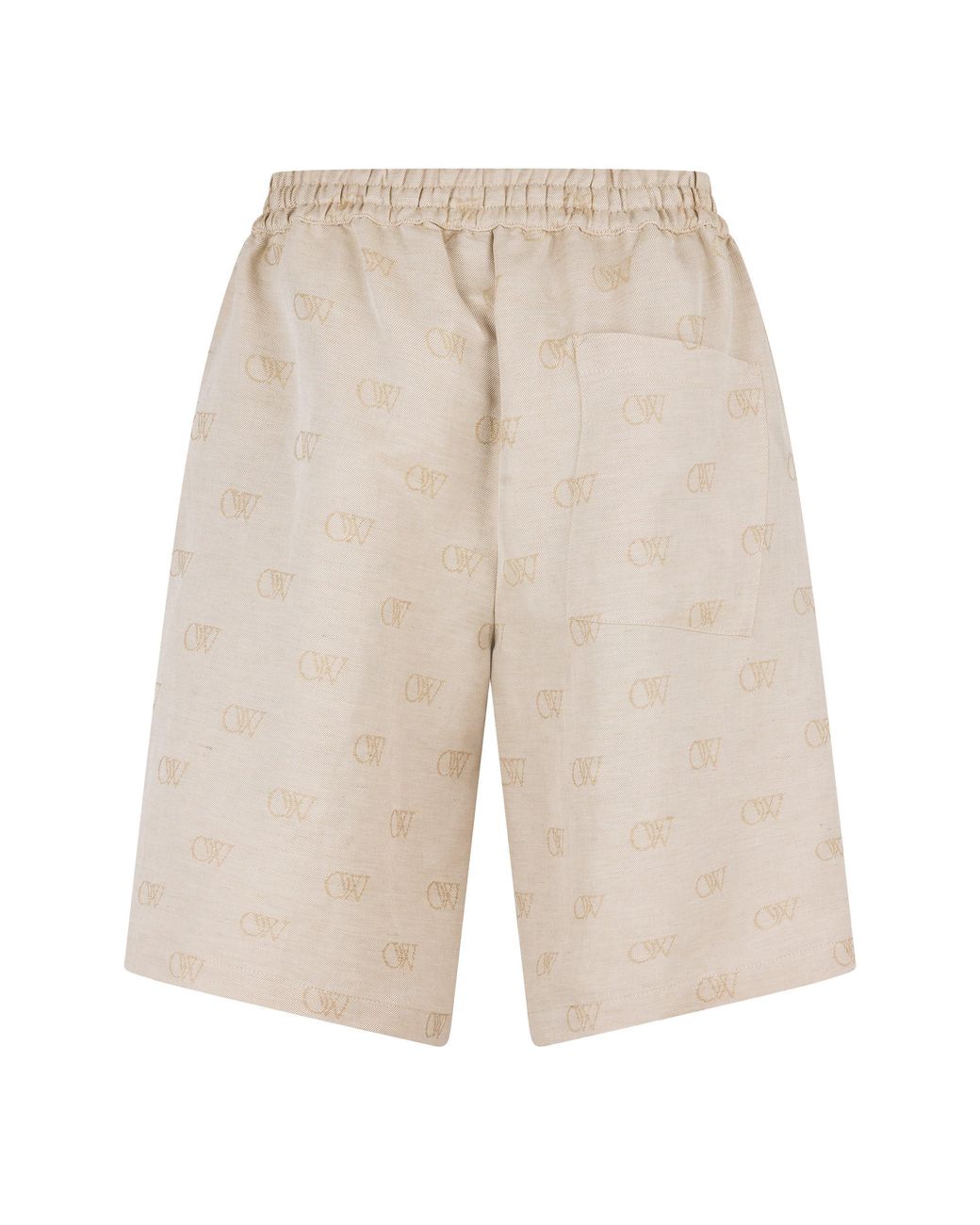Off-White c/o Virgil Abloh Natural Linen Tailored Shorts for men