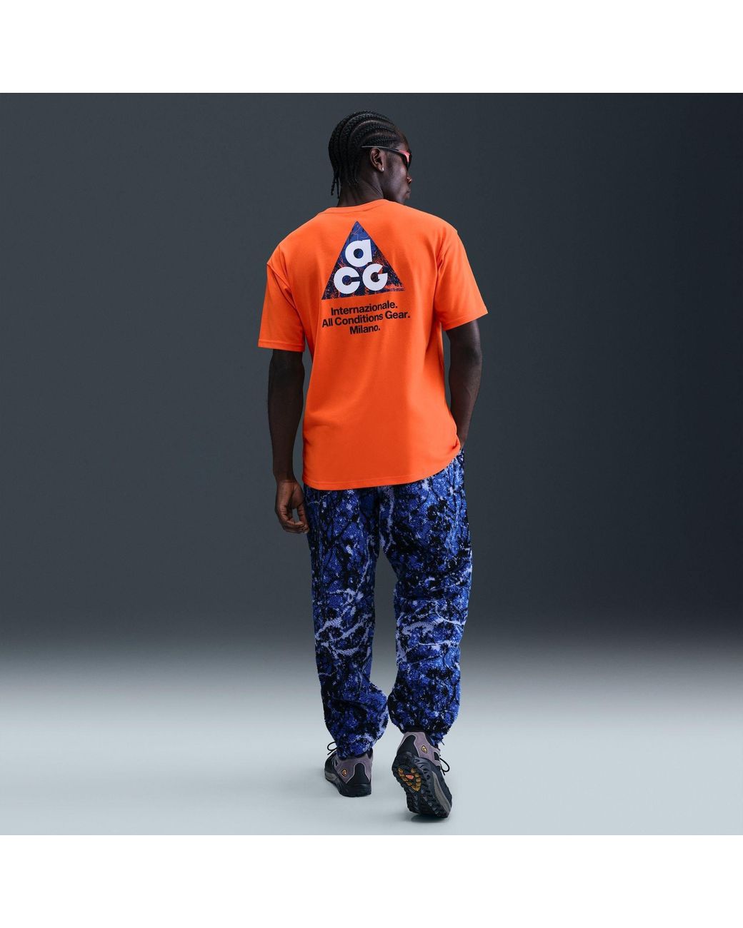 Nike Orange Inter Milan Licensed Short Sleeve T-Shirt for men
