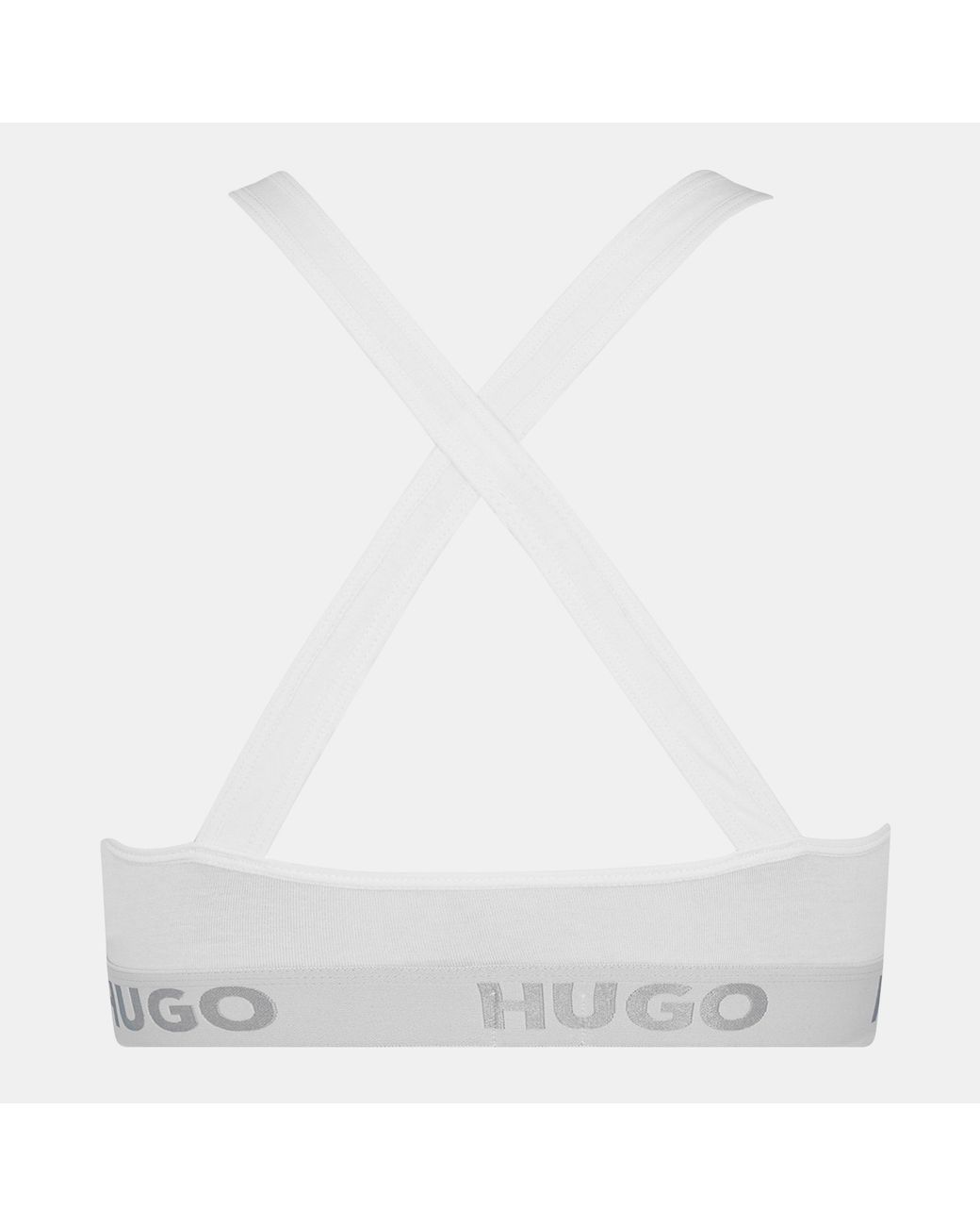 HUGO White Padded Sports Bra