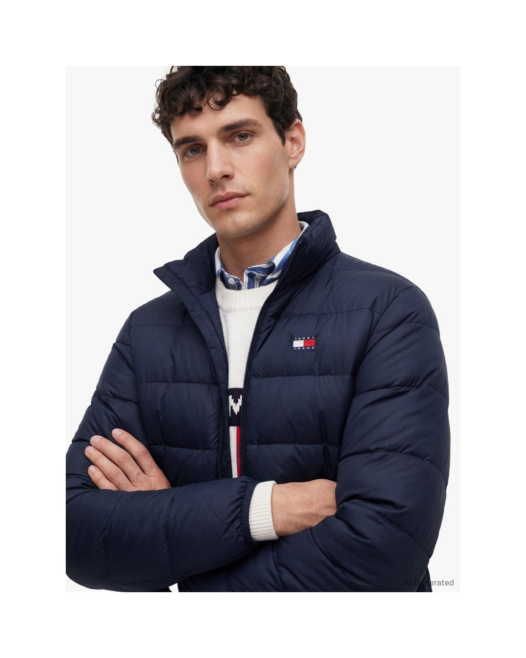 Tommy Hilfiger Blue Packable Down Short-Puffer Jacket for men