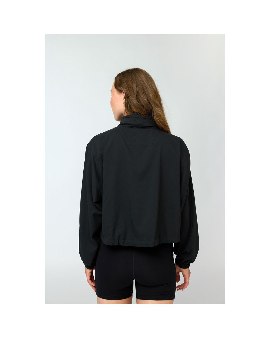 GIRLFRIEND COLLECTIVE Black Half Zip Windbreaker