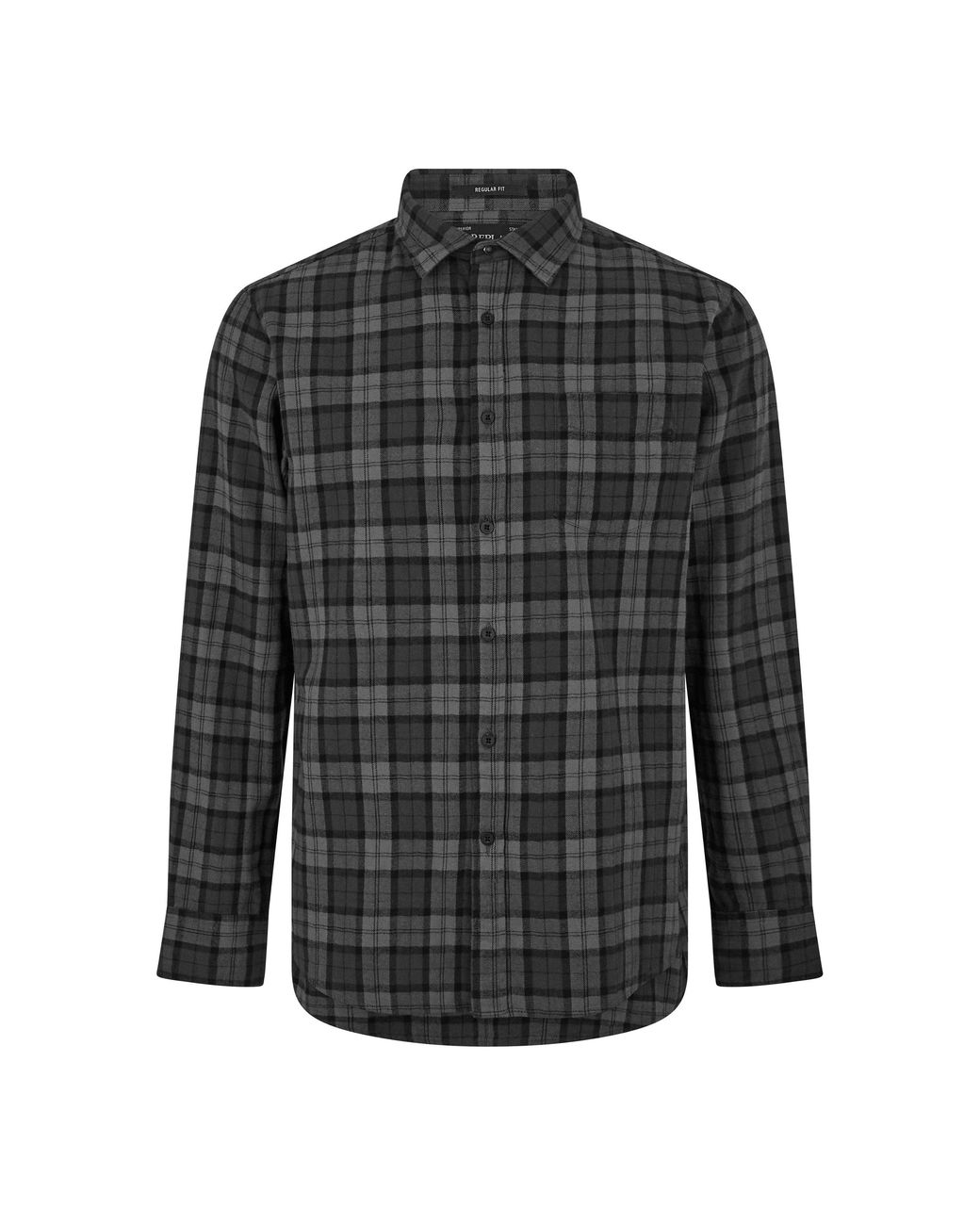 Replay Black Chequered Long Sleeve Patterned Shirt for men