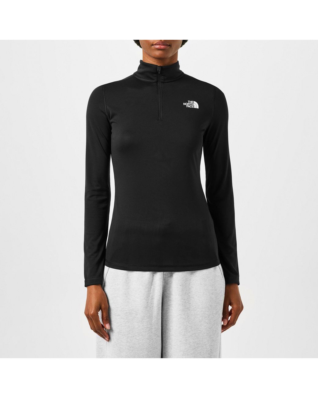 The North Face Black Flex 1/4 Zip Long-Sleeve Top