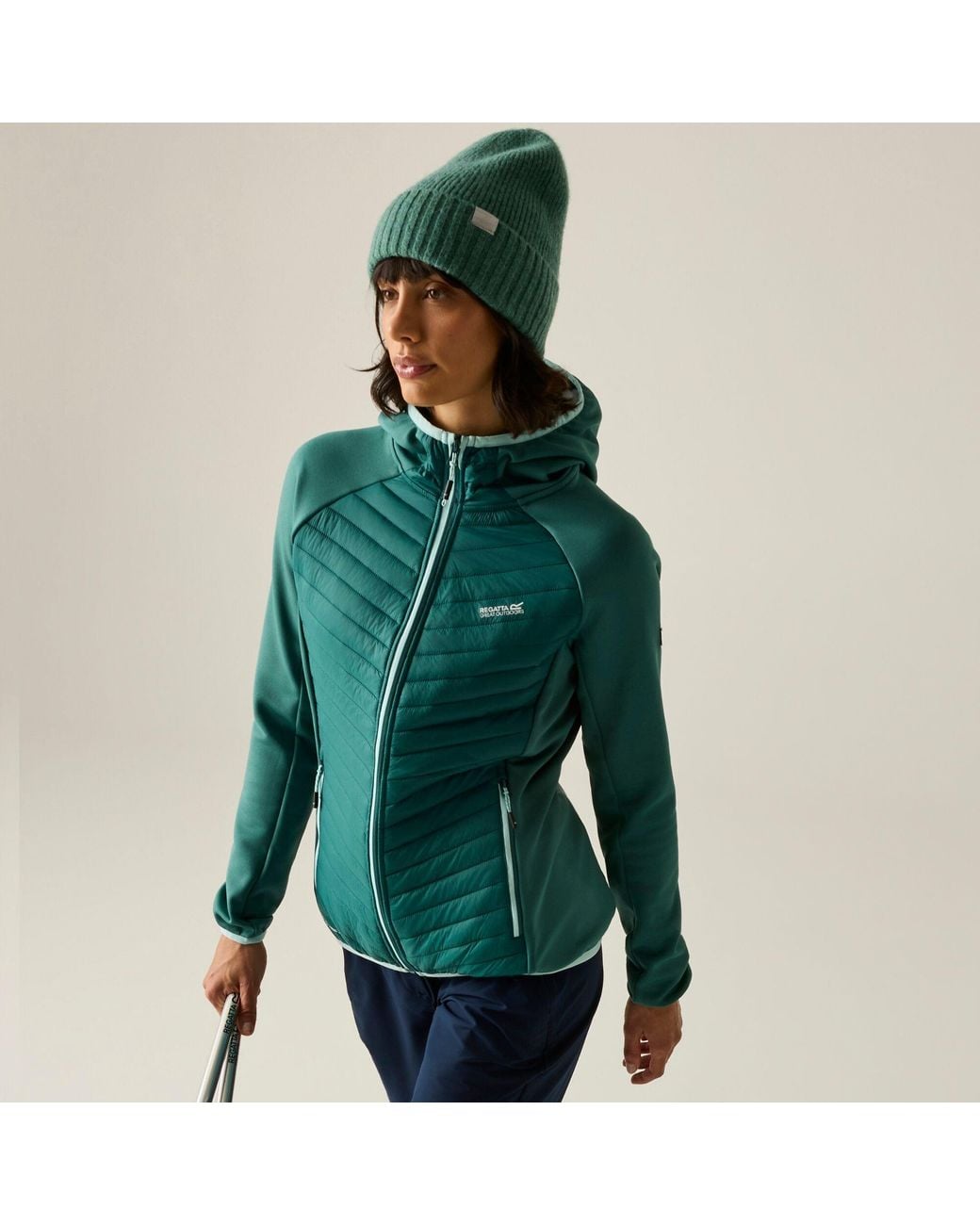 Regatta Green Andreson Hybrid Water-Repellent Jacket