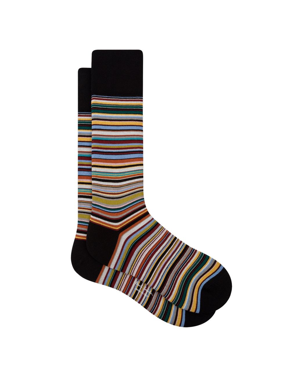 Paul Smith Brown Multi Stripe Socks for men