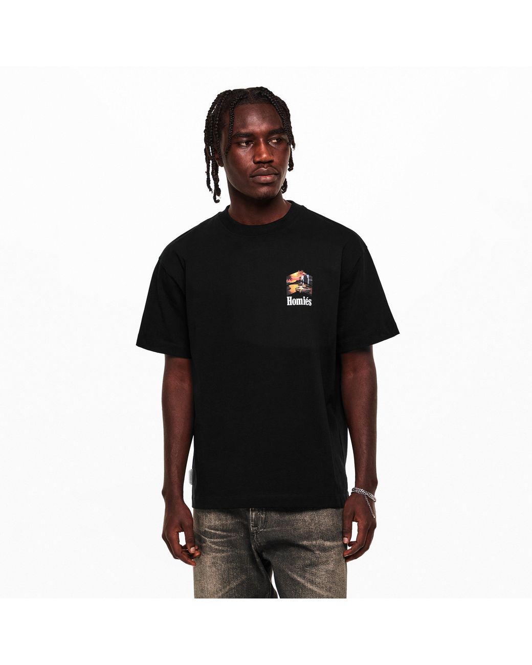 Homies Marbella Black Homies Racing T-Shirt Special Edition Auto for men