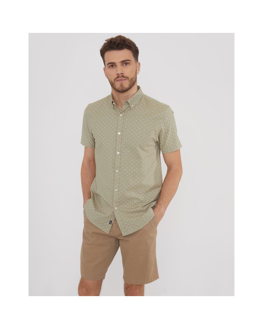 Threadbare Multicolor Short-Sleeve Patterned Shirt for men