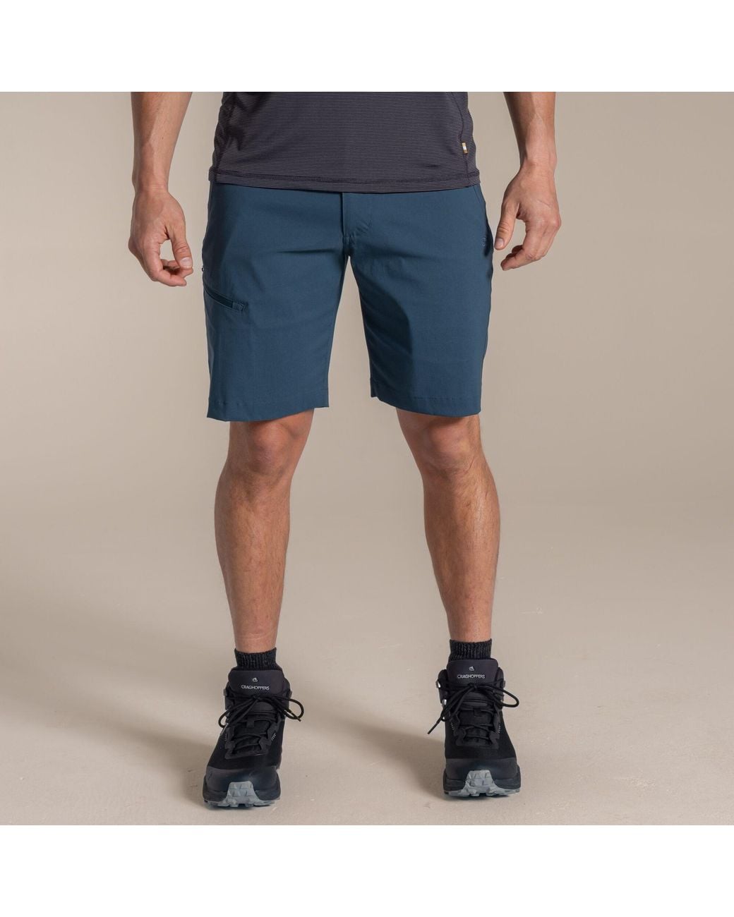 Craghoppers Blue Kiwi Pro Iii Water-Repellent Travel Shorts for men