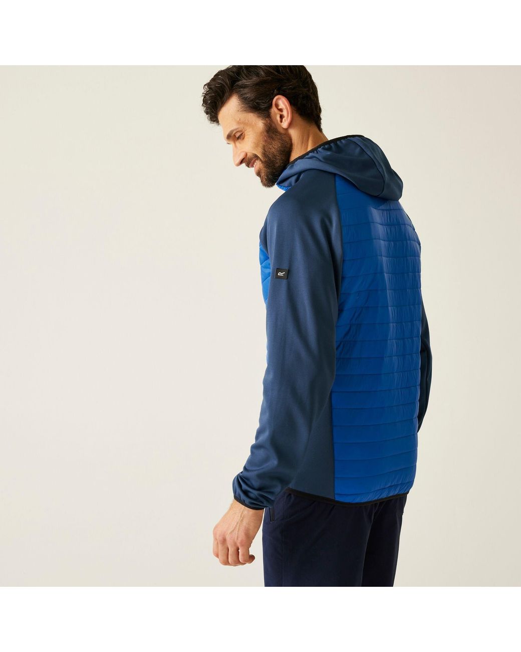 Regatta Blue Andreson Hybrid Water-Repellent Jacket for men