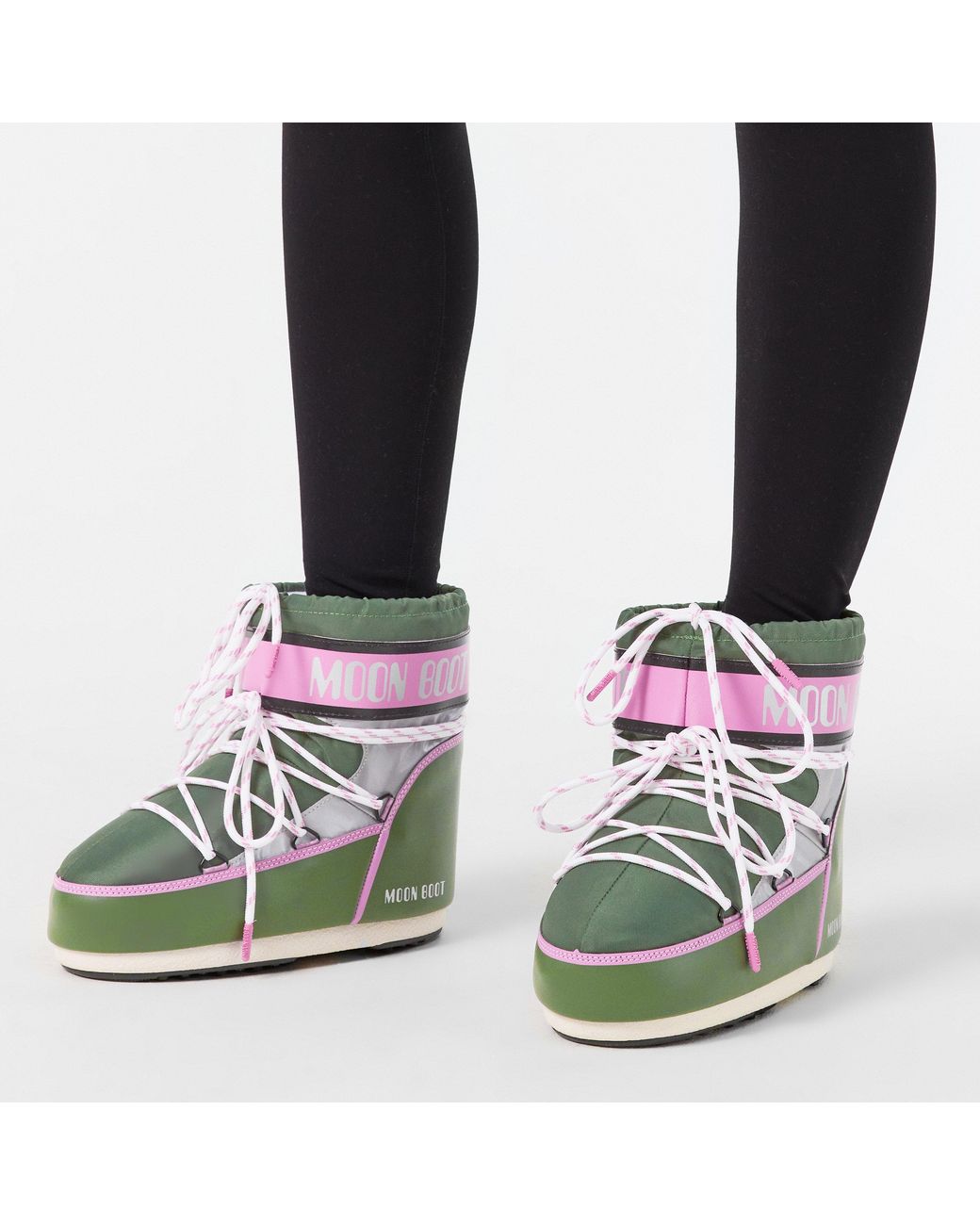 Moon Boot Green Water Resistant Snow Boots