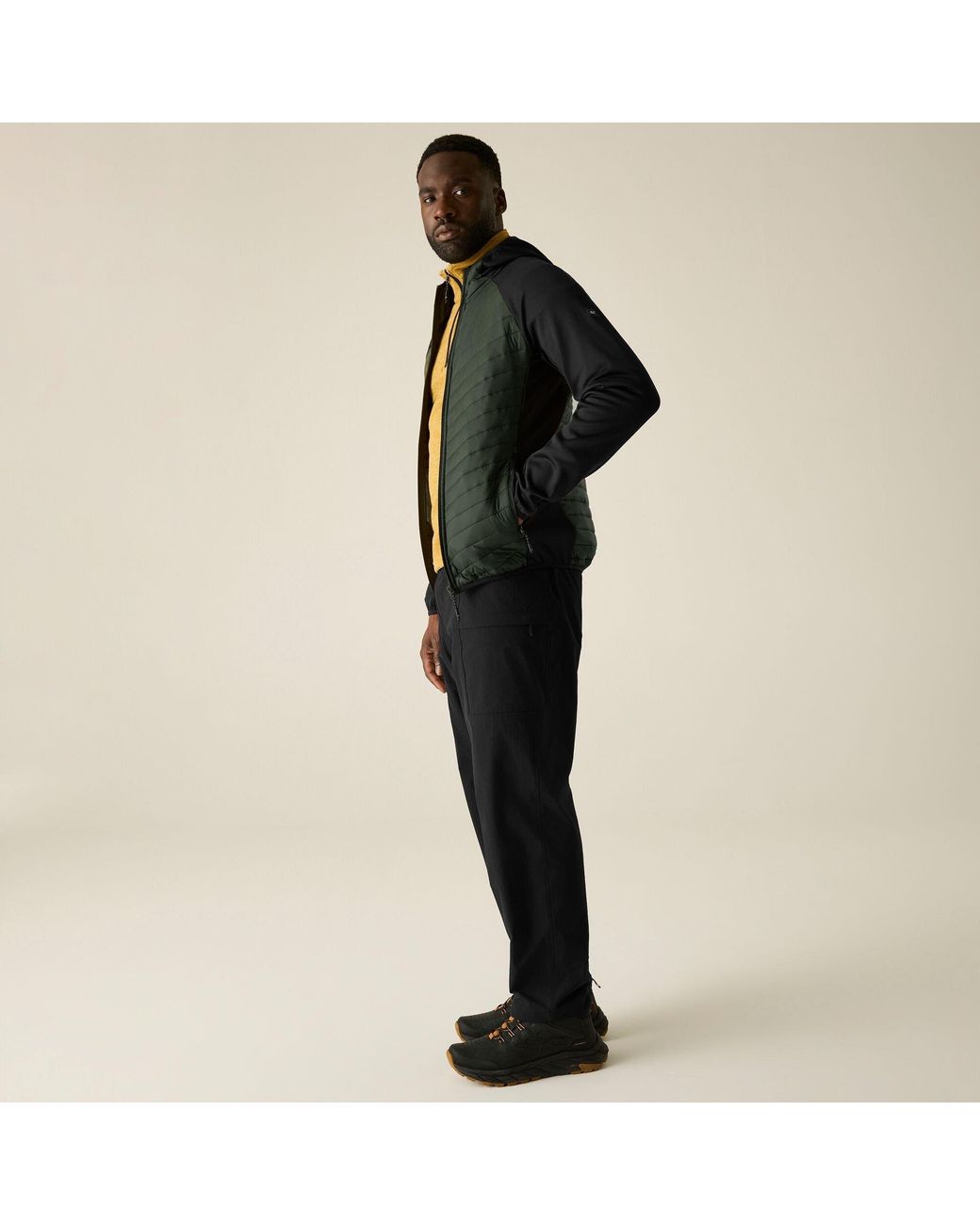 Regatta Black Andreson Hybrid Water-Repellent Jacket for men