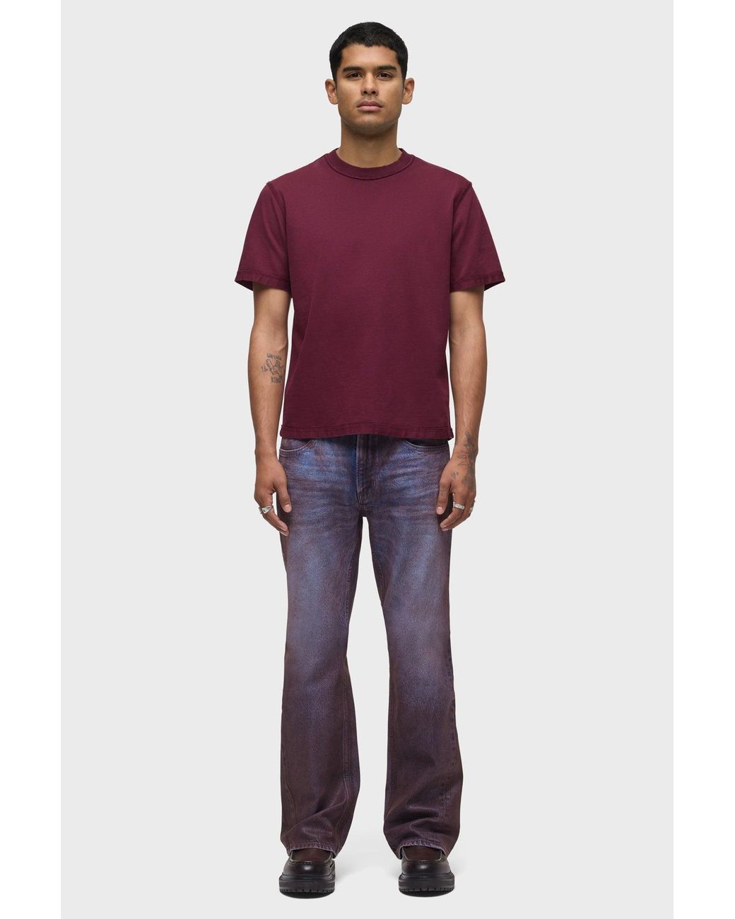 Hudson Purple Heavyweight Tee for men