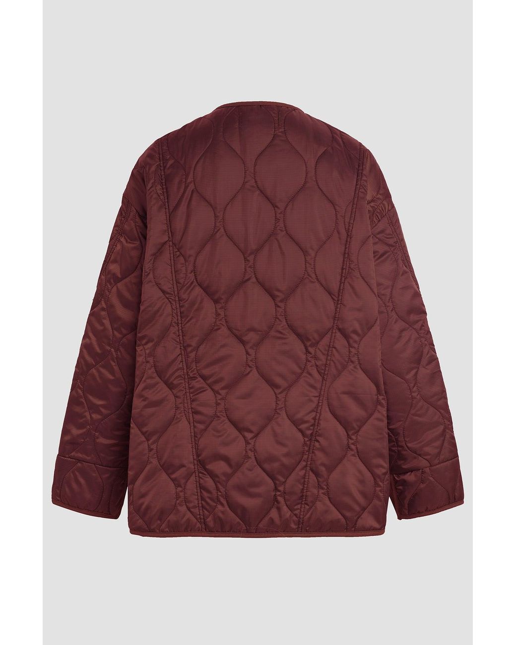 Hudson Red Oversized Quilted Jacket