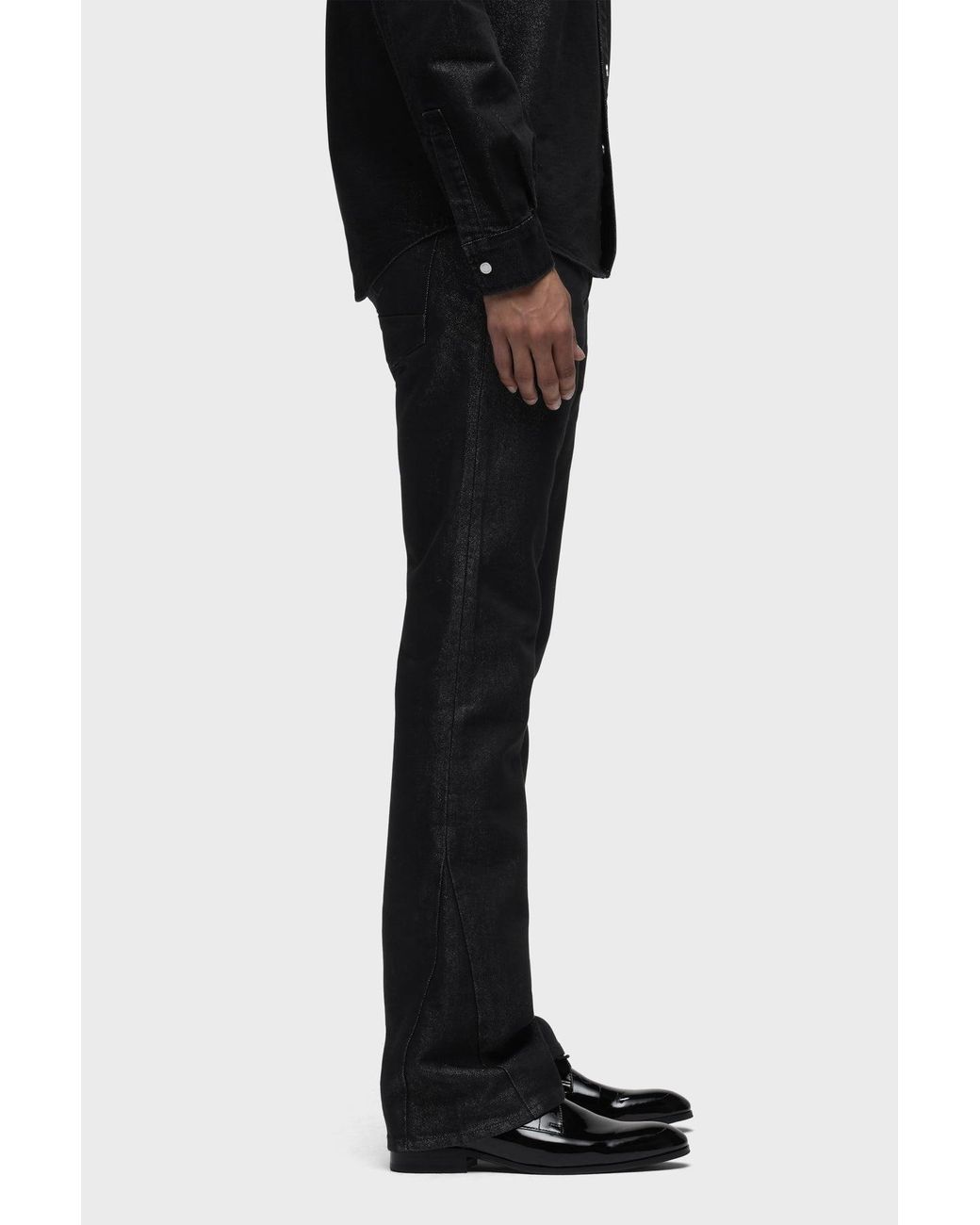Hudson Black Walker Kick Flare for men
