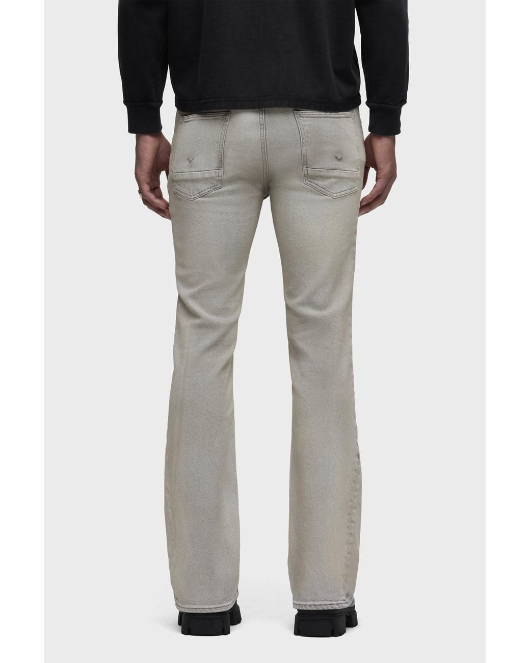 Hudson Black Walker Kick Flare for men