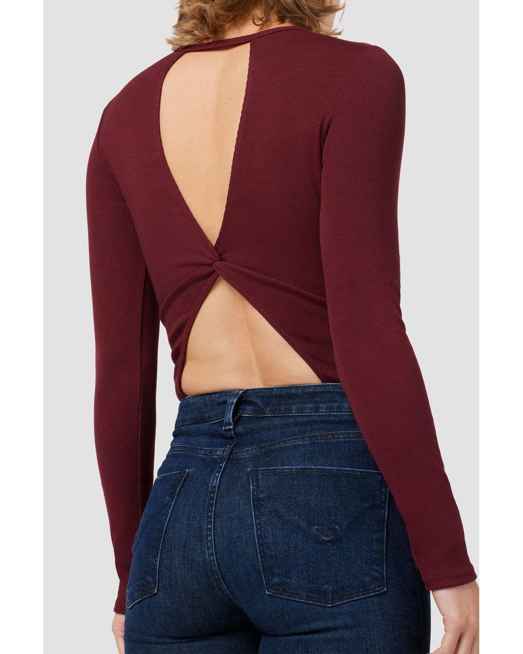 Hudson Red Knot Back Bodysuit