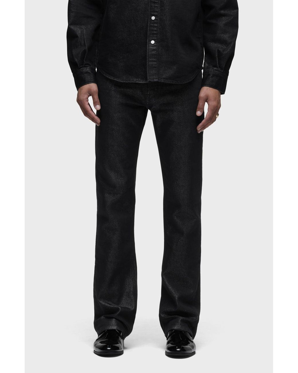 Hudson Black Walker Kick Flare for men