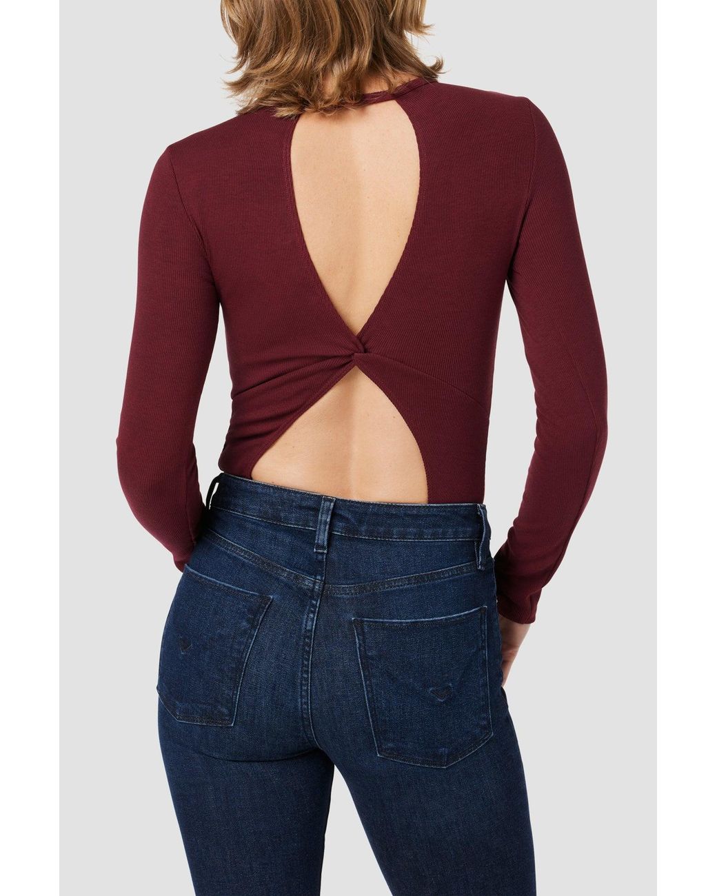 Hudson Red Knot Back Bodysuit