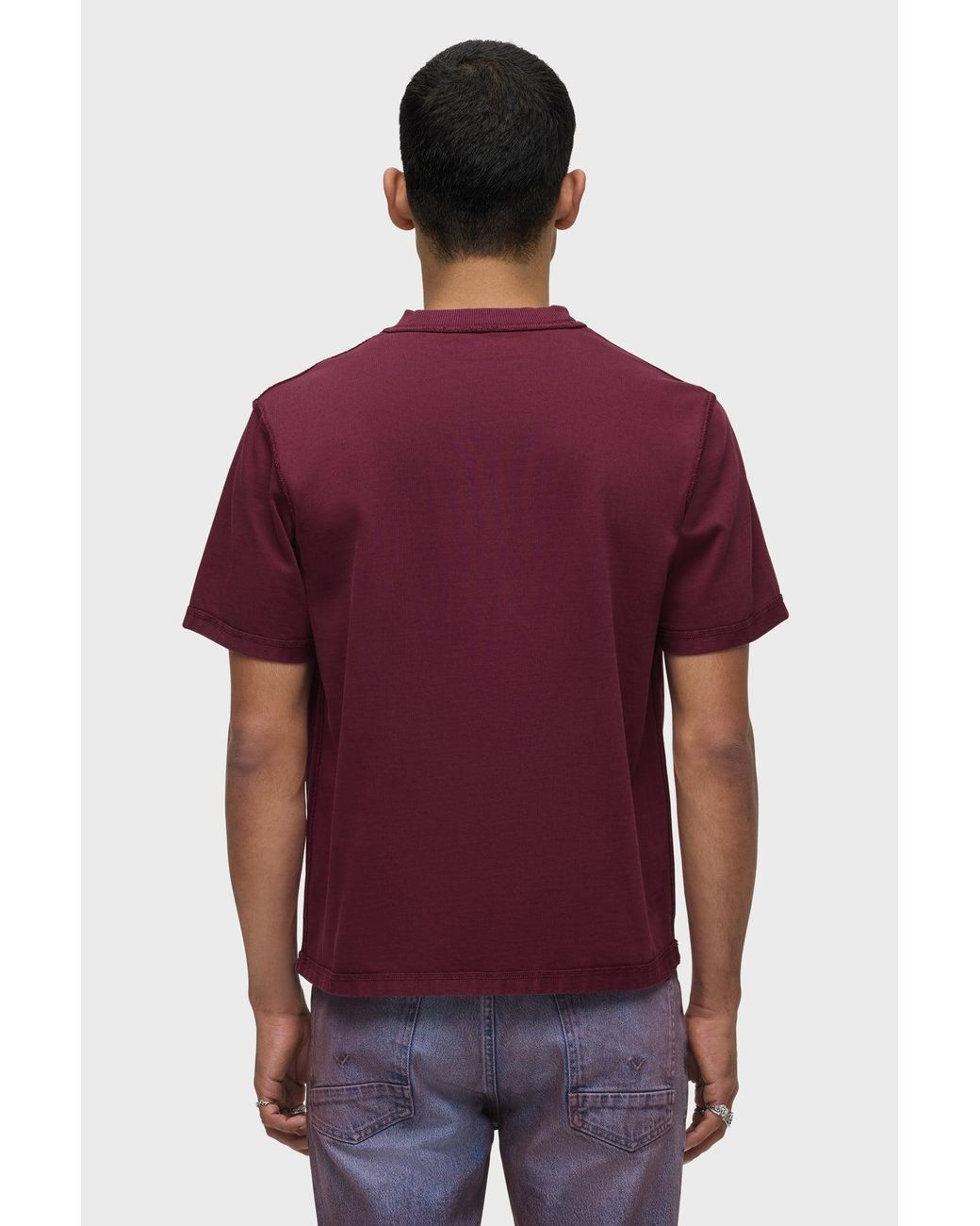 Hudson Purple Heavyweight Tee for men