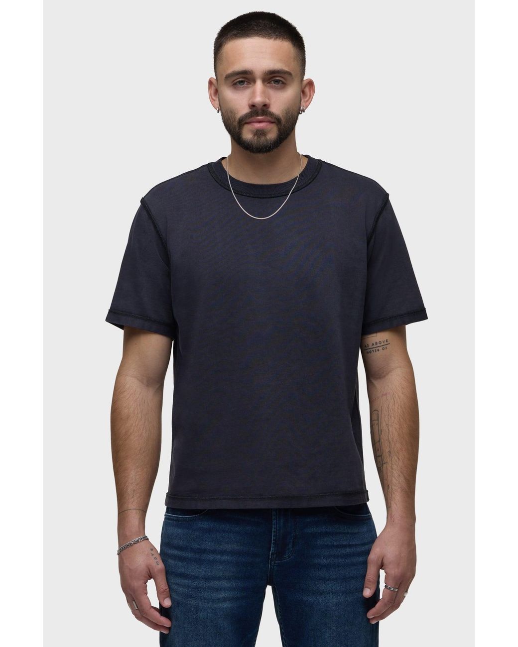 Hudson Blue Heavyweight Tee for men