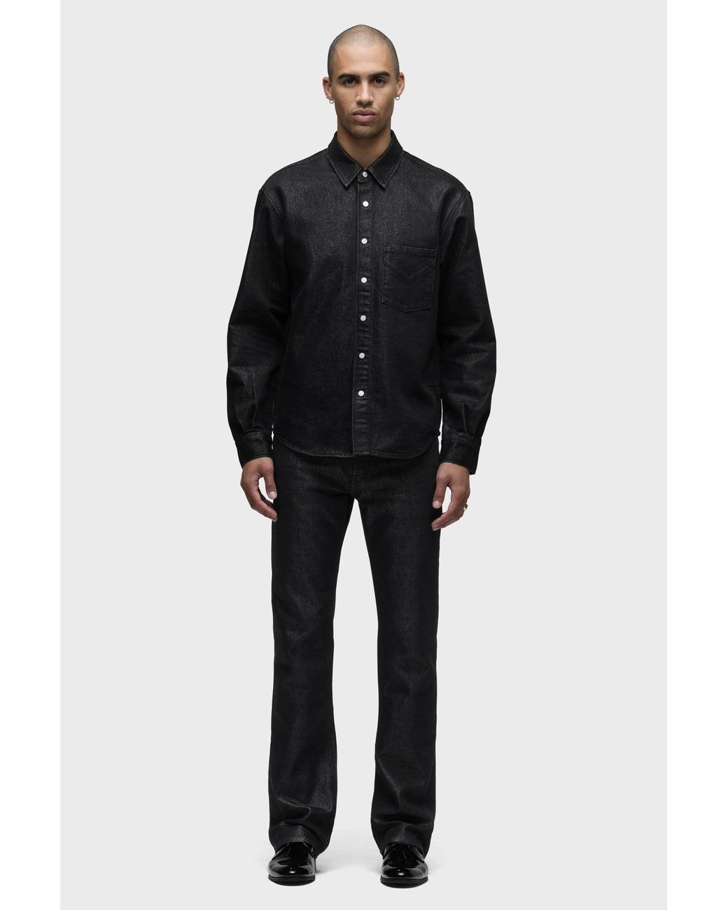Hudson Black Walker Kick Flare for men