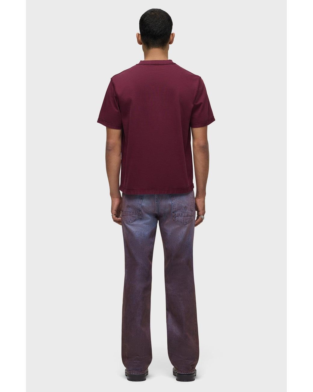 Hudson Purple Heavyweight Tee for men