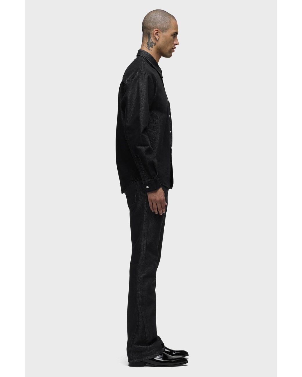 Hudson Black Walker Kick Flare for men
