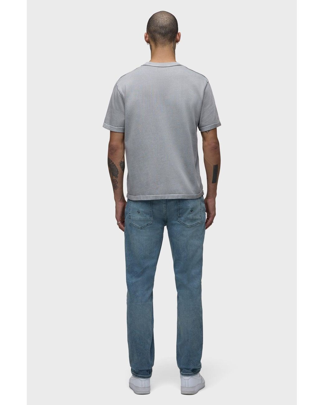 Hudson Gray Heavyweight Tee for men