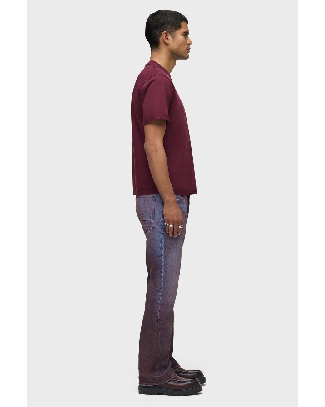 Hudson Purple Heavyweight Tee for men