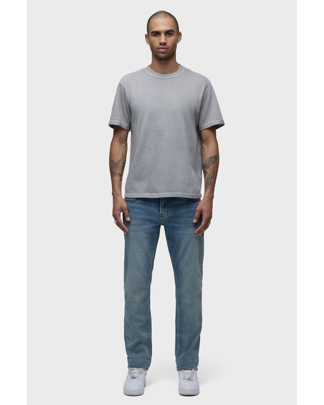 Hudson Gray Heavyweight Tee for men