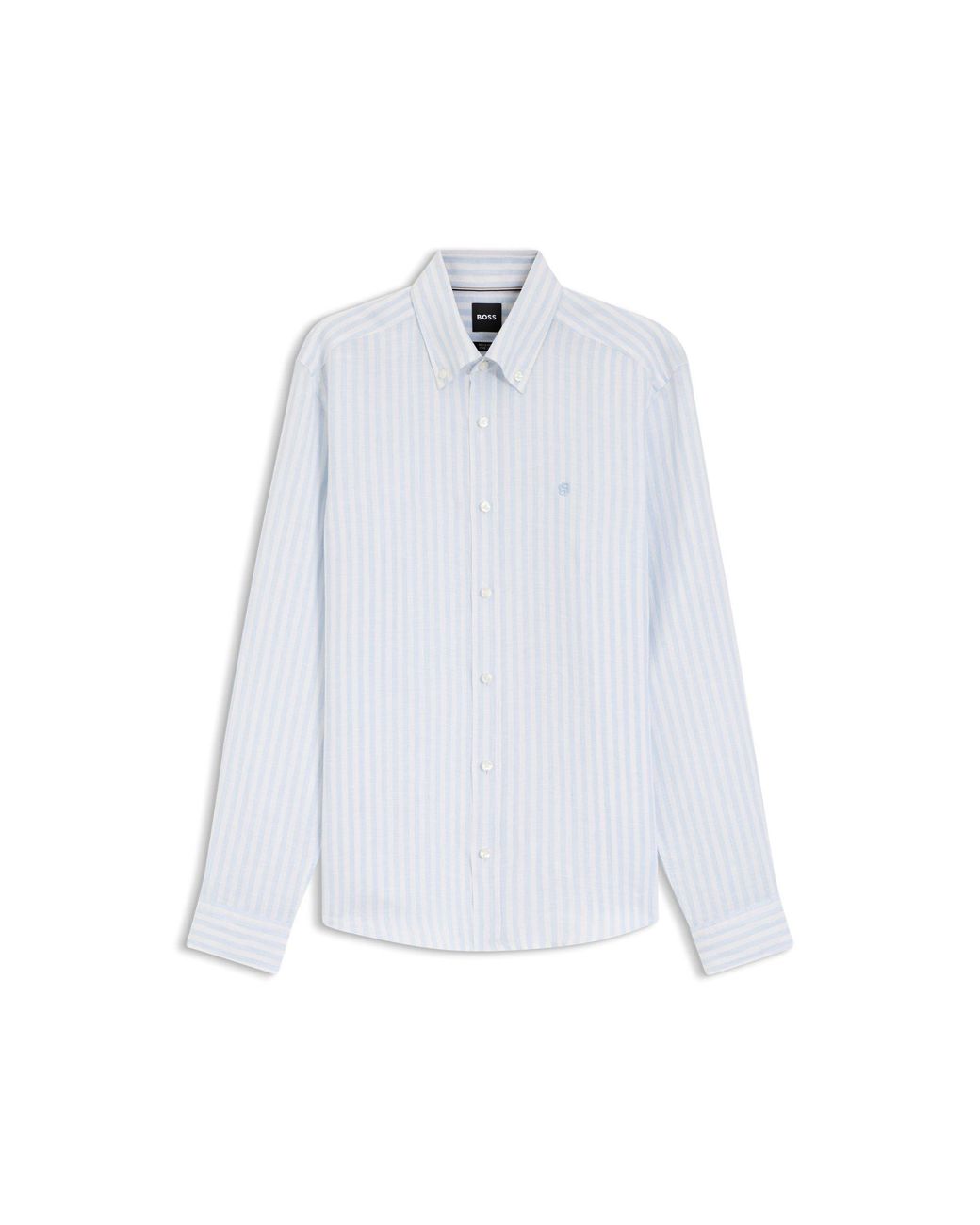 Boss White Regular-Fit Shirt for men