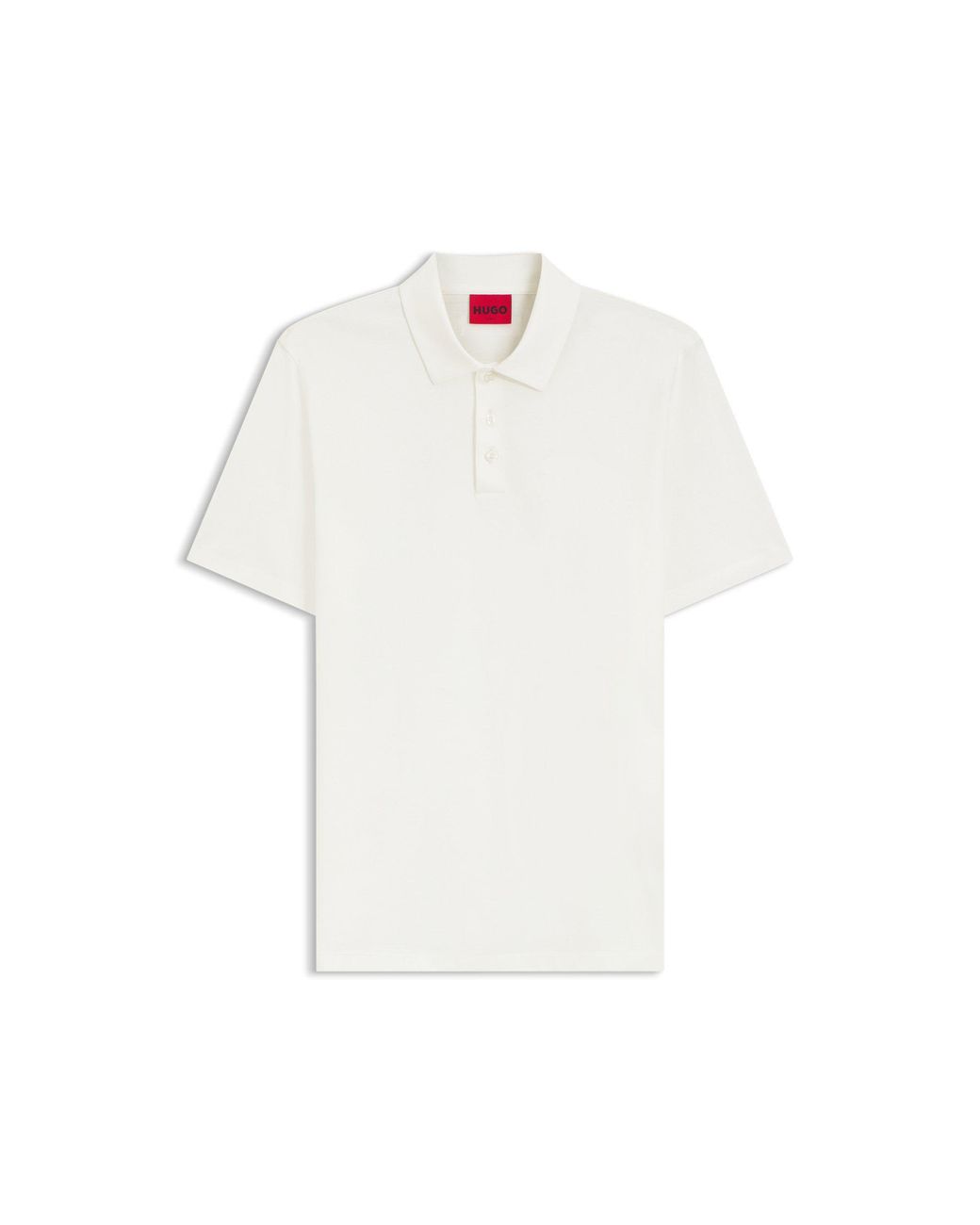 HUGO White Slim-Fit Polo for men