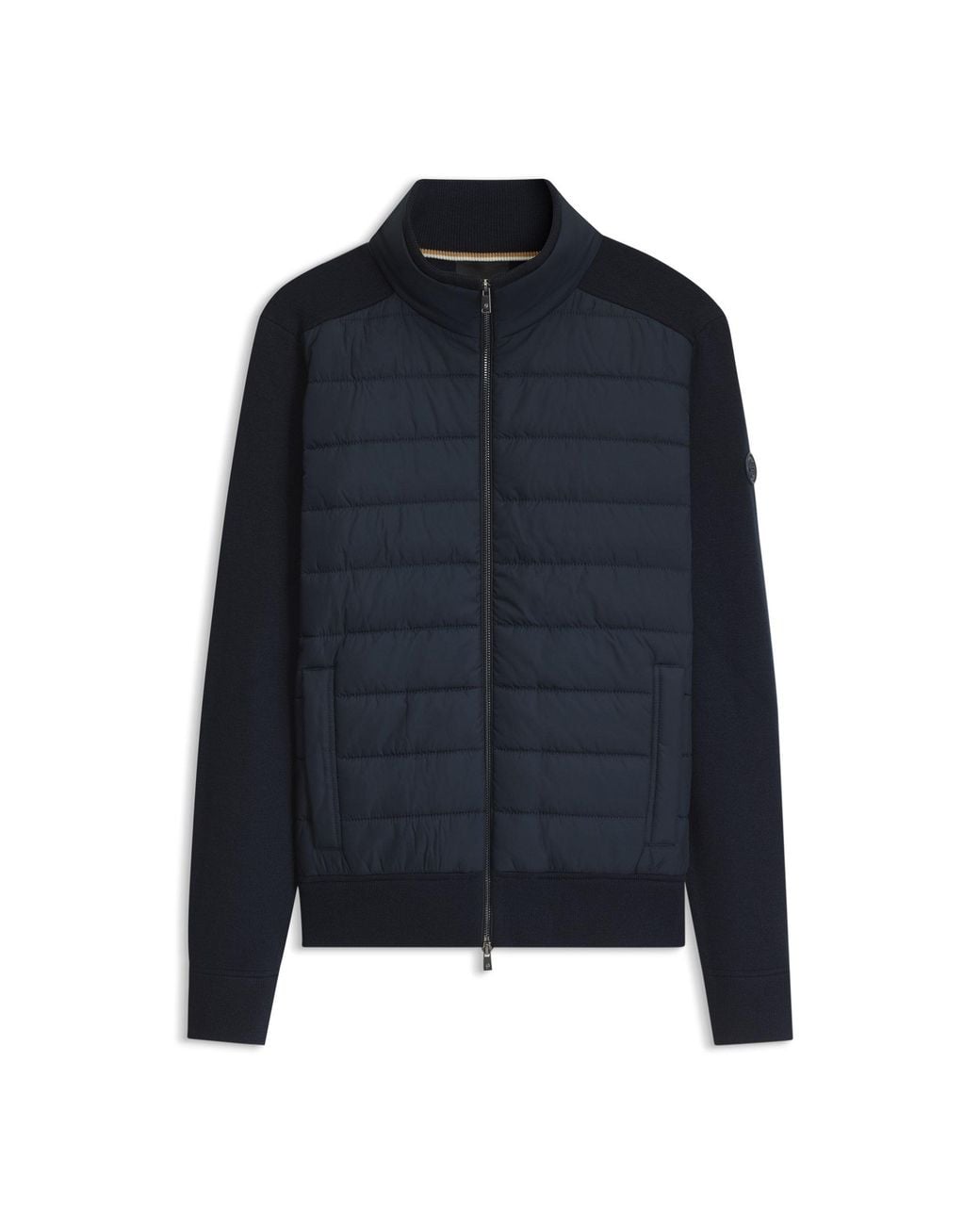 Boss Blue Padded-Front Jacket for men