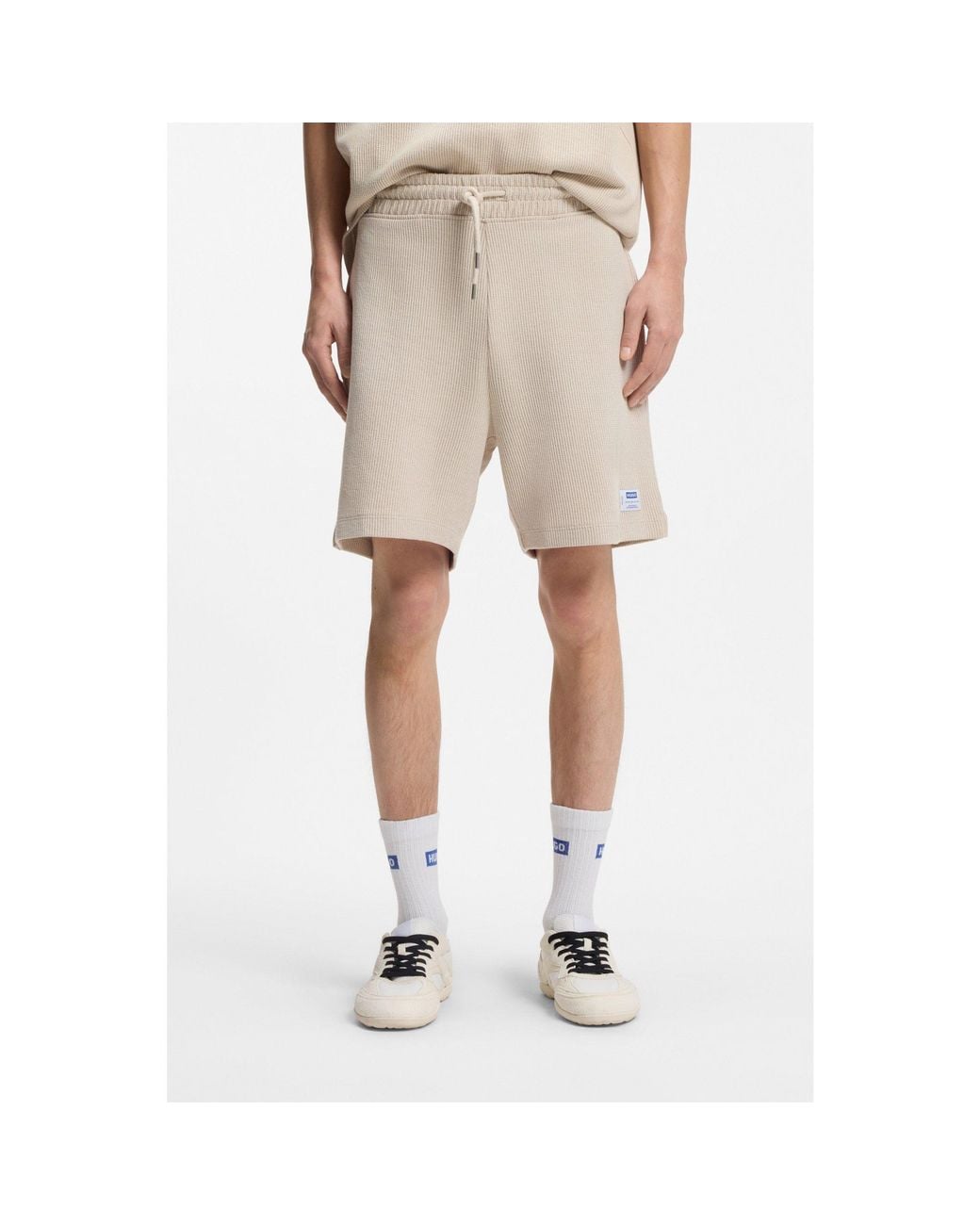 HUGO Natural Loose-Fit Shorts for men