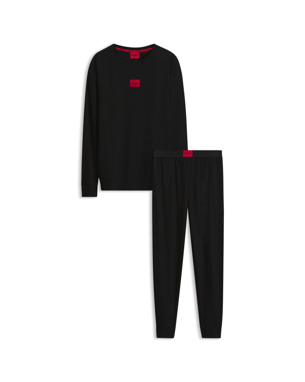 HUGO Black Gift-Boxed Pyjama Set for men