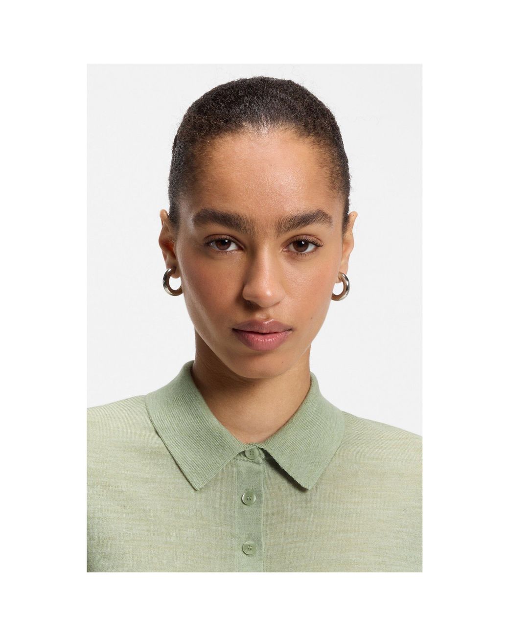 Boss Green Merino-Wool Knit Polo