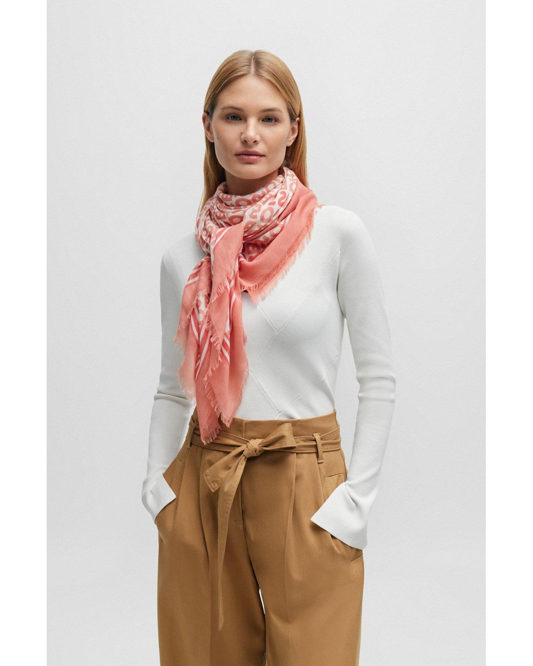 Hugo boss womens sale scarf