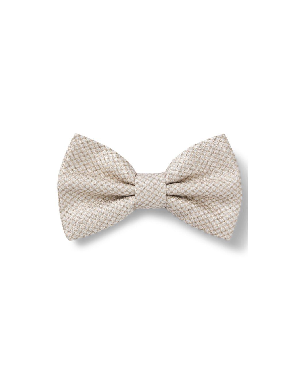 Boss White One Silk Bow Tie for men