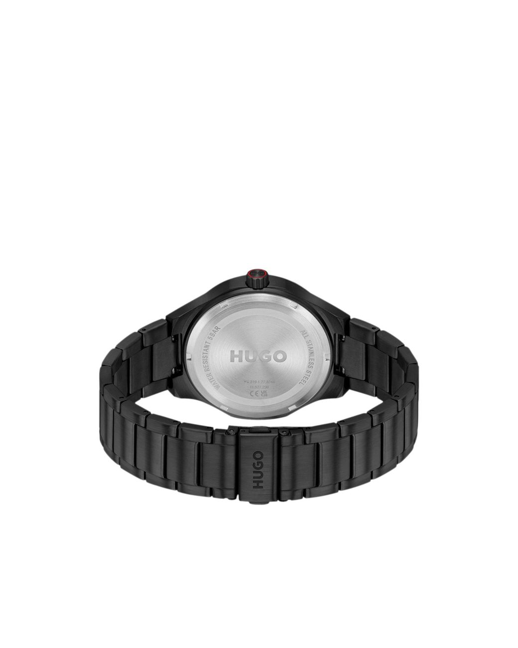 HUGO Black Lit-Plated Watch With Tonal Dial for men