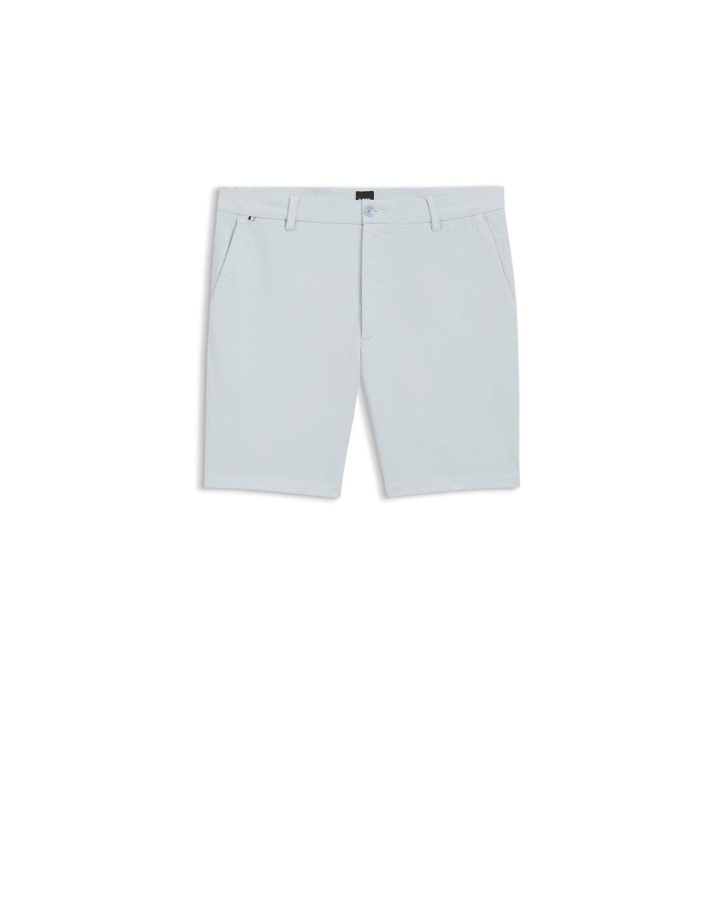 Boss White Modern-Fit Shorts for men
